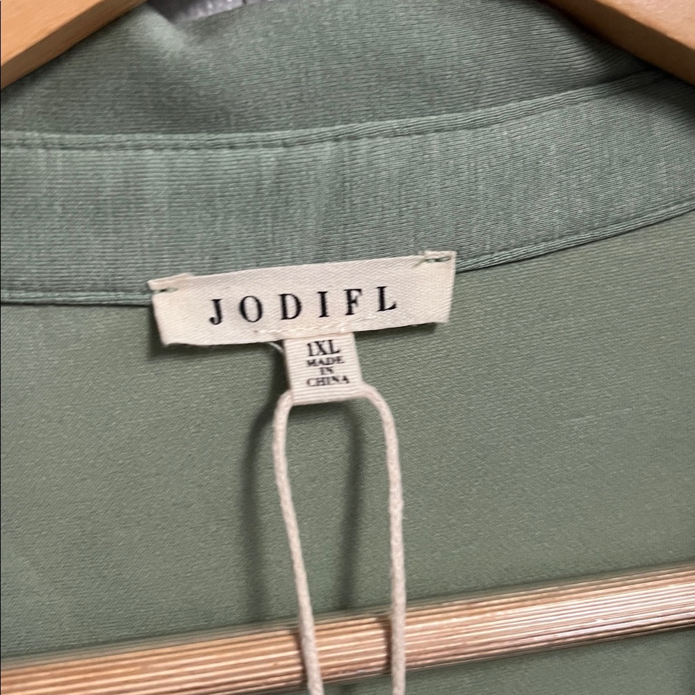 NWT Jodifl Dress Short Cap Sleeves 1X Mint Green - Picture 5 of 14
